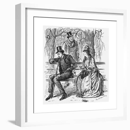 The New Science, 1887-George Du Maurier-Framed Giclee Print