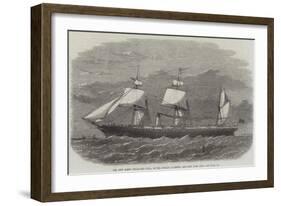 The New Screw Steam-Ship Cuba, of the Cunard Liverpool and New York Line-Edwin Weedon-Framed Giclee Print