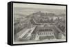 The New Sevres Porcelain Manufactory in the Park of St Cloud-null-Framed Stretched Canvas