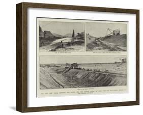 The New Ship Canal Between the Baltic and the German Ocean-null-Framed Giclee Print