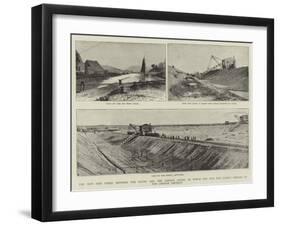 The New Ship Canal Between the Baltic and the German Ocean-null-Framed Giclee Print