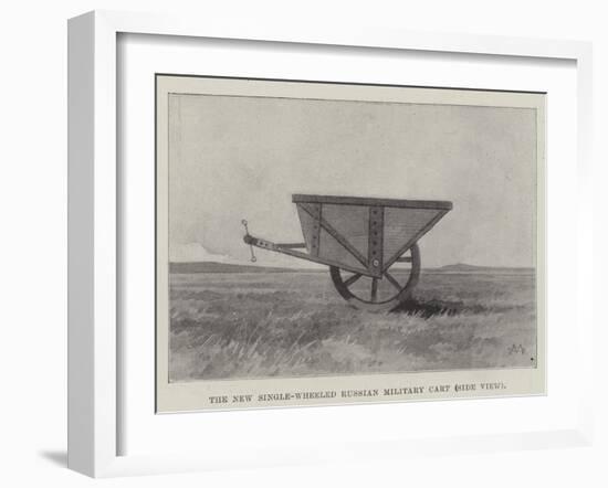 The New Single-Wheeled Russian Military Cart, Side View-Charles Auguste Loye-Framed Giclee Print