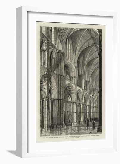 The New Spanish Church at Spanish Place-Henry William Brewer-Framed Giclee Print