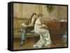 The New Spinet-George Goodwin Kilburne-Framed Stretched Canvas