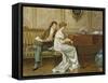 The New Spinet-George Goodwin Kilburne-Framed Stretched Canvas