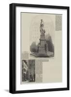 The New Statue of Dante at Florence-null-Framed Giclee Print