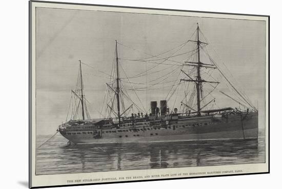 The New Steam-Ship Portugal-null-Mounted Giclee Print