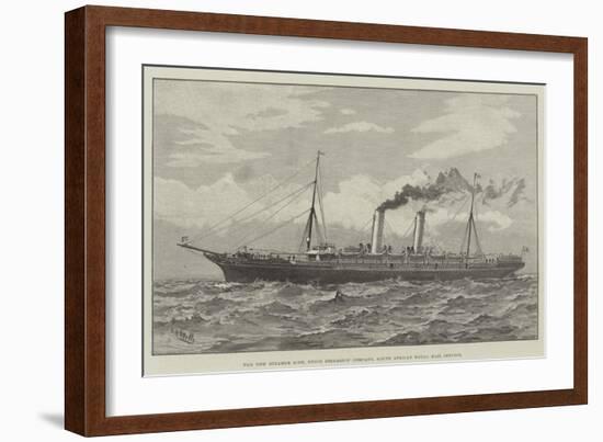 The New Steamer Scot, Union Steamship Company, South African Royal Mail Service-null-Framed Giclee Print