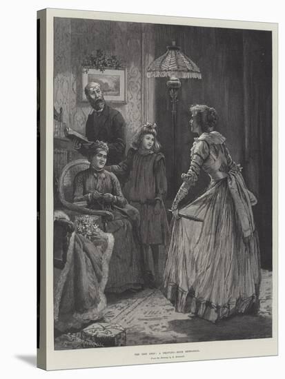 The New Step, a Drawing-Room Rehearsal-Edward Frederick Brewtnall-Stretched Canvas