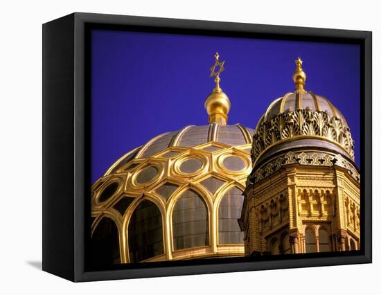 The New Synagogue, Granienburger Strasse, Berlin, Germany-Walter Bibikow-Framed Stretched Canvas