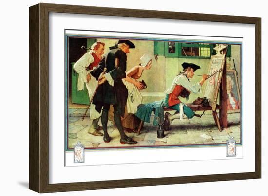 "The New Tavern Sign", February 22,1936-Norman Rockwell-Framed Giclee Print