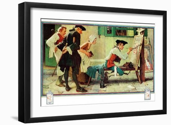 "The New Tavern Sign", February 22,1936-Norman Rockwell-Framed Giclee Print