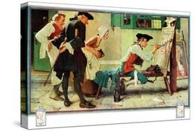 "The New Tavern Sign", February 22,1936-Norman Rockwell-Stretched Canvas