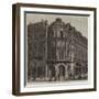 The New Theatre of the Vaudeville, Paris-null-Framed Premium Giclee Print