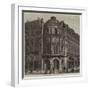 The New Theatre of the Vaudeville, Paris-null-Framed Premium Giclee Print