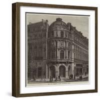 The New Theatre of the Vaudeville, Paris-null-Framed Giclee Print