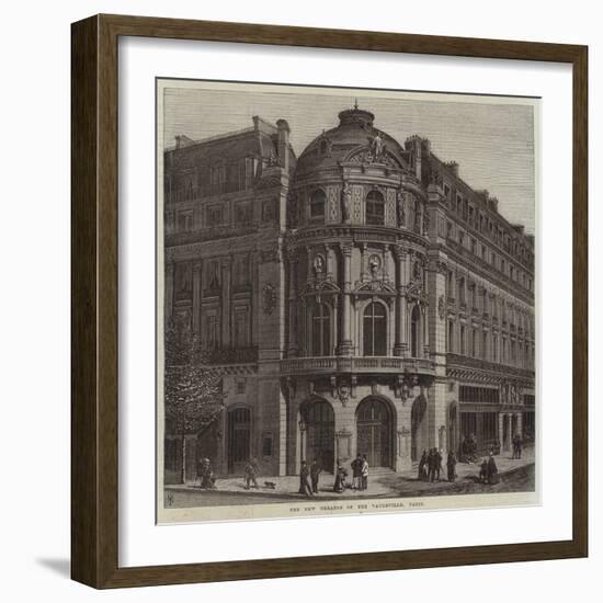 The New Theatre of the Vaudeville, Paris-null-Framed Giclee Print