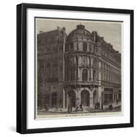 The New Theatre of the Vaudeville, Paris-null-Framed Giclee Print