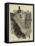 The New Torpedo-Ram Polyphemus in Dry Dock-William Lionel Wyllie-Framed Stretched Canvas