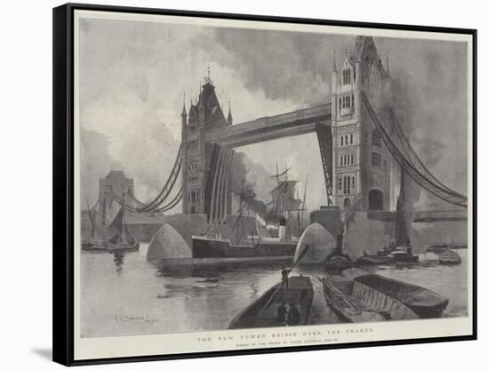 The New Tower Bridge over the Thames, Opened by the Prince of Wales, Saturday, 30 June-Henry Charles Seppings Wright-Framed Stretched Canvas