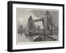The New Tower Bridge over the Thames, Opened by the Prince of Wales, Saturday, 30 June-Henry Charles Seppings Wright-Framed Giclee Print