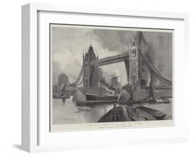 The New Tower Bridge over the Thames, Opened by the Prince of Wales, Saturday, 30 June-Henry Charles Seppings Wright-Framed Giclee Print