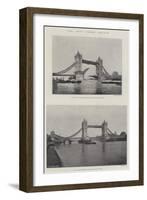The New Tower Bridge-null-Framed Giclee Print