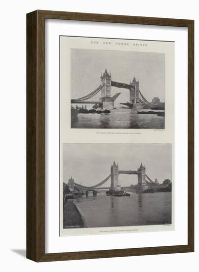 The New Tower Bridge-null-Framed Giclee Print