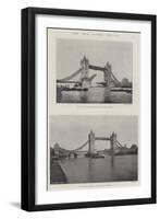 The New Tower Bridge-null-Framed Giclee Print