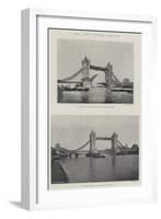 The New Tower Bridge-null-Framed Giclee Print