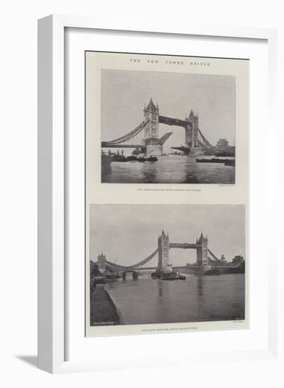 The New Tower Bridge-null-Framed Giclee Print