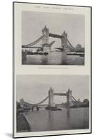The New Tower Bridge-null-Mounted Giclee Print