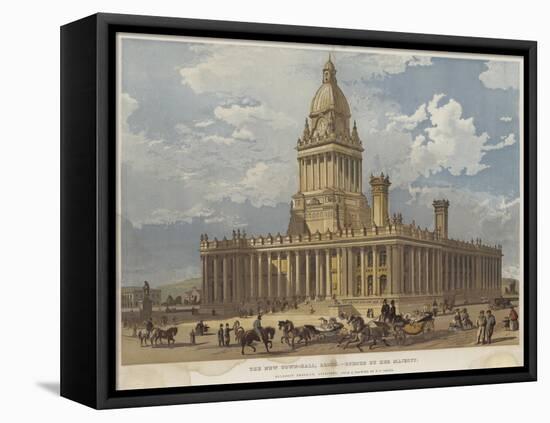 The New Town-Hall, Leeds, Opened by Her Majesty-Richard Principal Leitch-Framed Stretched Canvas