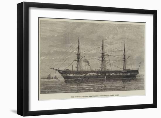 The New Training-Ship Shaftesbury, Stationed at Grays, Essex-null-Framed Giclee Print