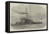 The New Turret-Ship Glatton, for Harbour Defence-Edwin Weedon-Framed Stretched Canvas