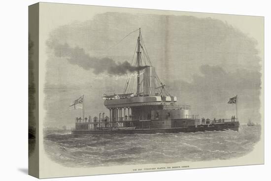 The New Turret-Ship Glatton, for Harbour Defence-Edwin Weedon-Stretched Canvas