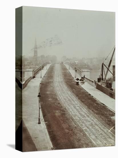 The New Vauxhall Bridge Looking North Towards Victoria, London, 1906-null-Stretched Canvas