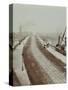 The New Vauxhall Bridge Looking North Towards Victoria, London, 1906-null-Stretched Canvas