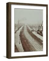 The New Vauxhall Bridge Looking North Towards Victoria, London, 1906-null-Framed Photographic Print