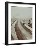 The New Vauxhall Bridge Looking North Towards Victoria, London, 1906-null-Framed Photographic Print