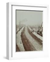 The New Vauxhall Bridge Looking North Towards Victoria, London, 1906-null-Framed Photographic Print