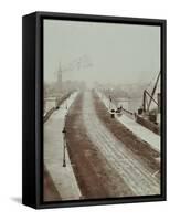 The New Vauxhall Bridge Looking North Towards Victoria, London, 1906-null-Framed Stretched Canvas