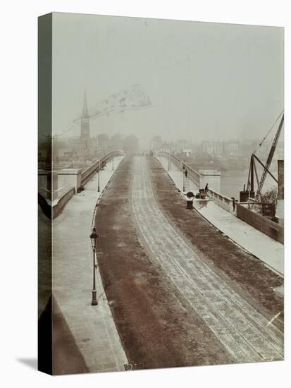 The New Vauxhall Bridge Looking North Towards Victoria, London, 1906-null-Stretched Canvas