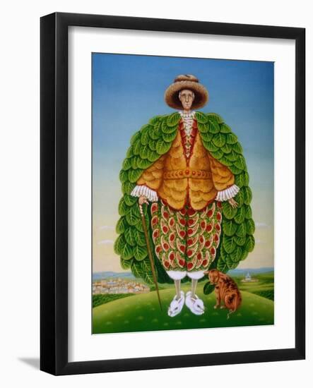 The New Vestments (Ivor Cutler as Character in Edward Lear Poem), 1994-Frances Broomfield-Framed Giclee Print