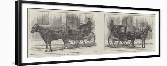 The New Victoria Hansom, Robinson's Patent-null-Framed Giclee Print