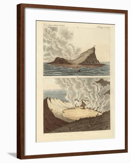 The New Volcanic Island on the Mediterranean Sea, Two Months Later-null-Framed Giclee Print