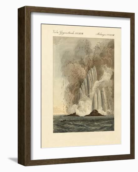 The New Volcanic Island on the Mediterranean Sea-null-Framed Giclee Print