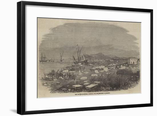 The New Walton Pier, Carrara, for the Shipment of Marble-null-Framed Giclee Print