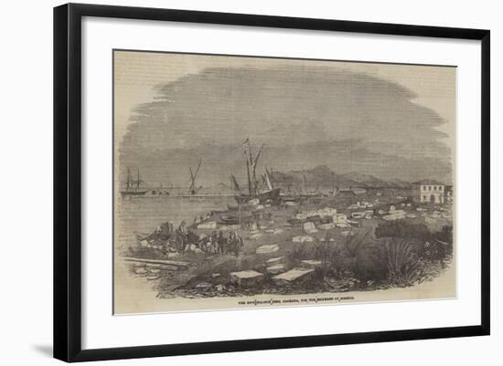 The New Walton Pier, Carrara, for the Shipment of Marble-null-Framed Giclee Print