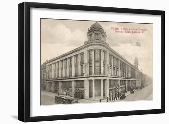 The New Whiteleys Shop in Queen's Road, London, England-null-Framed Art Print